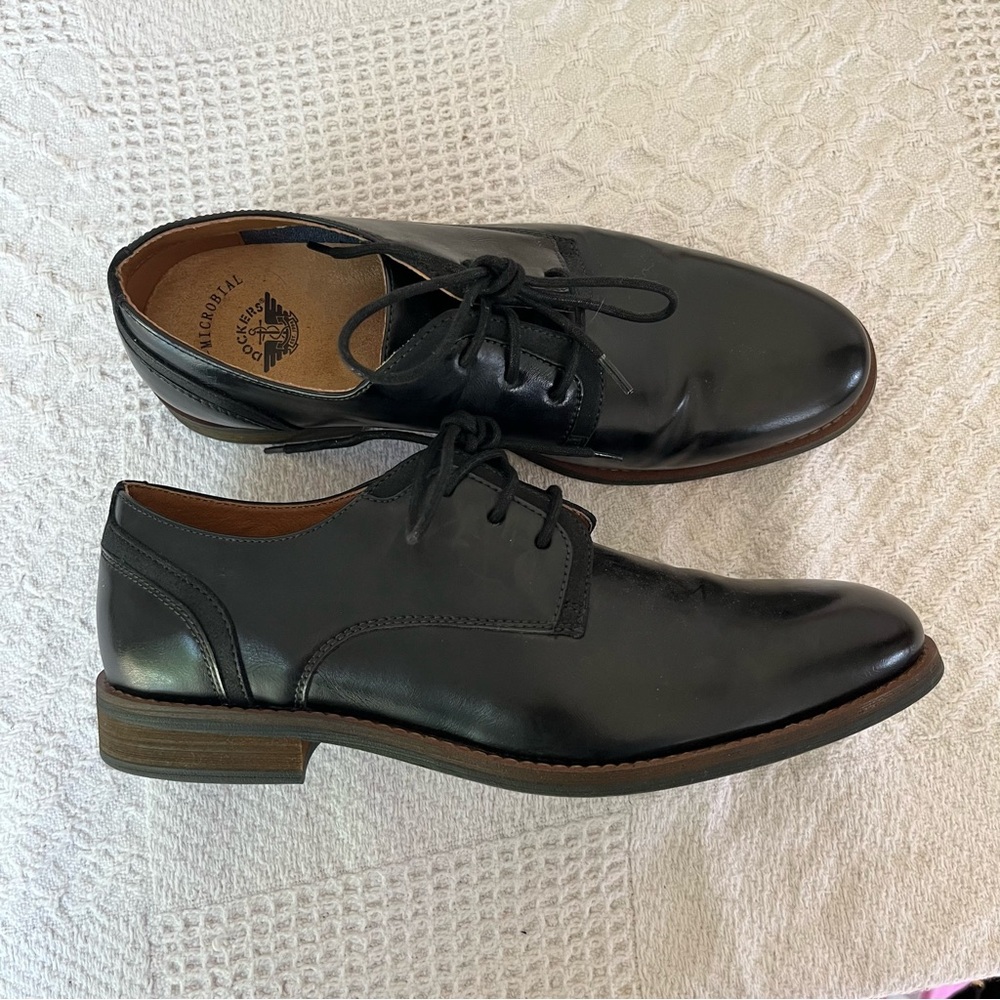 Dockers black shoes dress classic oxfords 8 M lace up office business